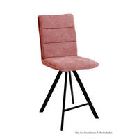 THEKENSTUHL drehbar (8er-Set) Devonne 47x109x60 Schwarz/Rosewood - Dunkelrosa/Schwarz, Kunststoff (60/109/47cm) - 58aufmkessel