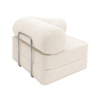 GEMÜTLICHER Sessel im Wabi-Sabi Stil Creme - Creme, Textil (100/70/100cm) - SURB