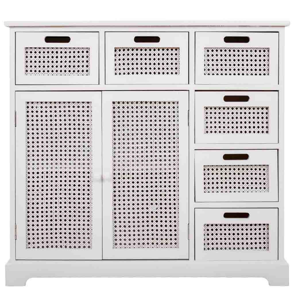 SIDEBOARD aus Holz 86x33x79 cm - Weiß, Holz (86/78.5/33cm) - Wanderlust