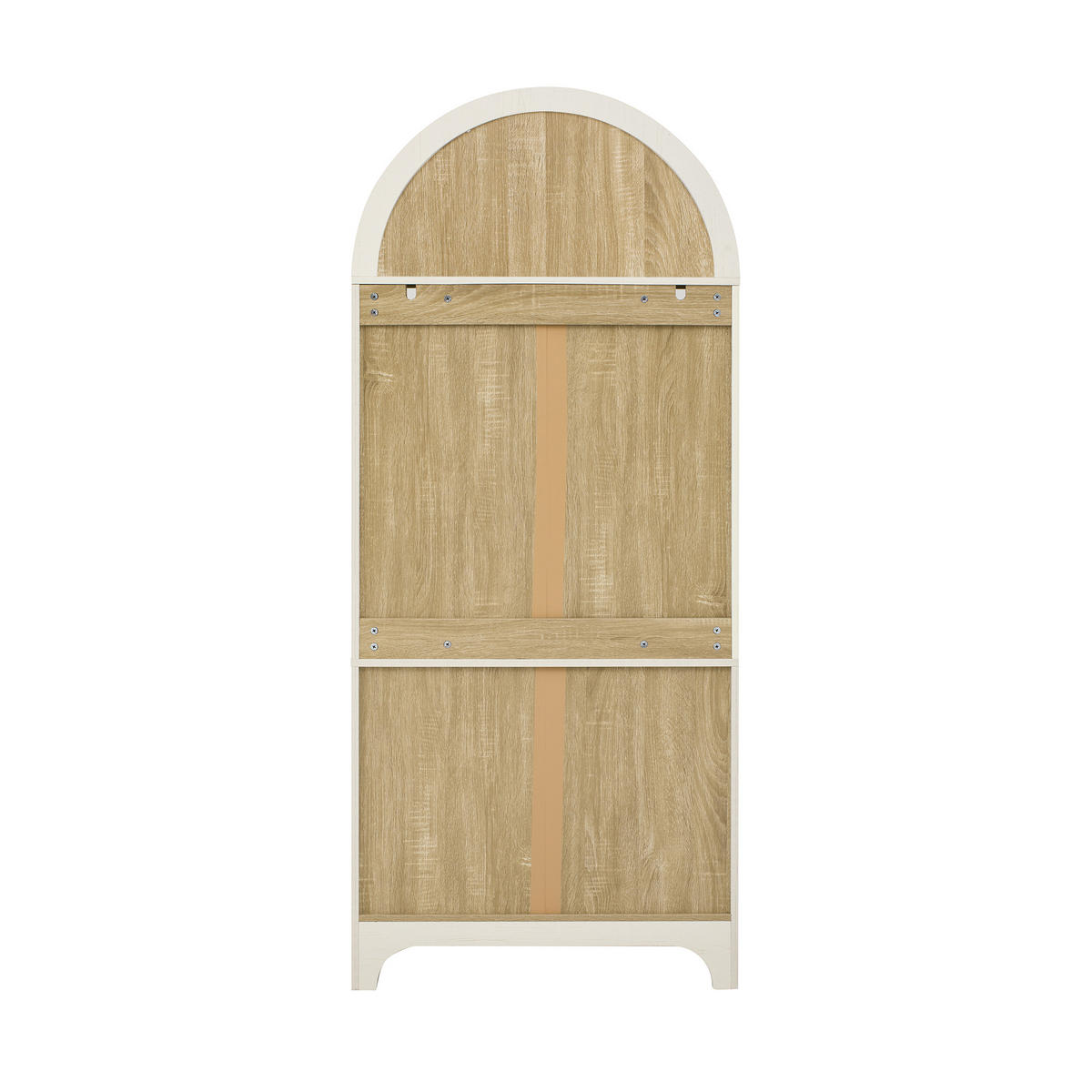 HIGHBOARD mit Riffelglas & Schubladen 180cm - Weiß, Holzwerkstoff (76/180/40cm) - Urban Meuble