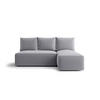 ECKSOFA mit Schlaffunktion SAVIO MINI Poso 55 Rechts - Grau, Textil (200/140cm) - Bedante