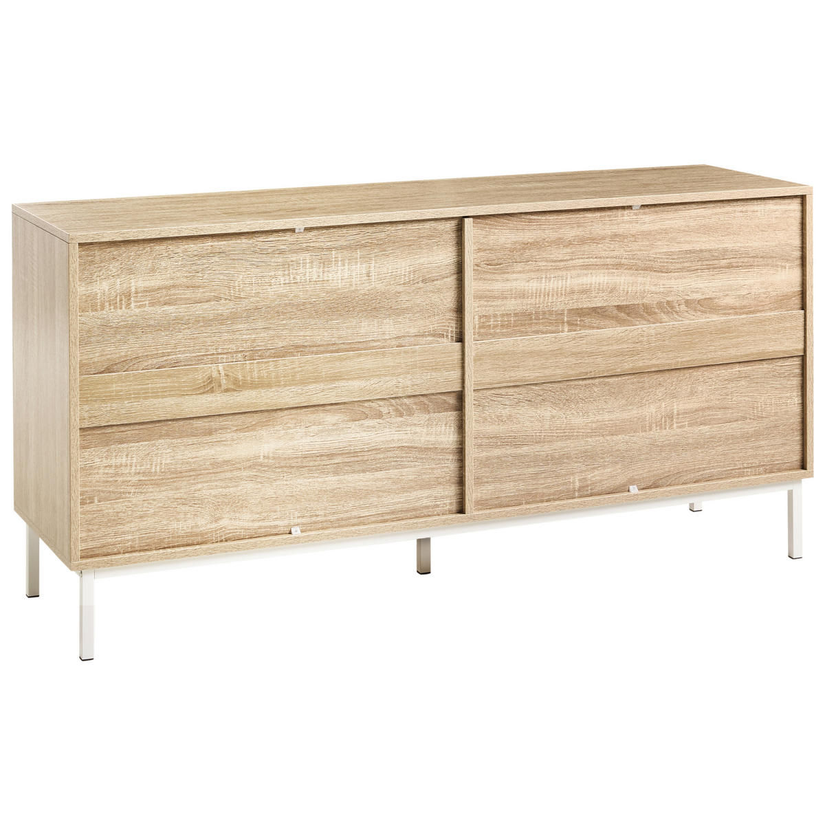 KOMODA s 6 zásuvkami Světle hnědá Royalla - světle hnědá, kompozitní dřevo (140/68/40cm) - Beliani