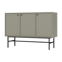 KOMMODE TORINO 125/86/41 cm mit 3 Türen Hellgrün - Hellgrün, Holzwerkstoff (125/86/41cm) - MASSENO