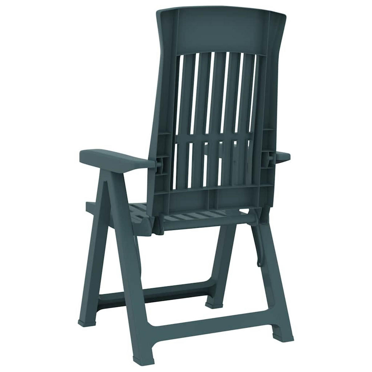GARTENSTÜHLE 2er Set Verstellbar Grün Pp - Grün, Kunststoff (58/109.5/95.5cm) - vidaXL