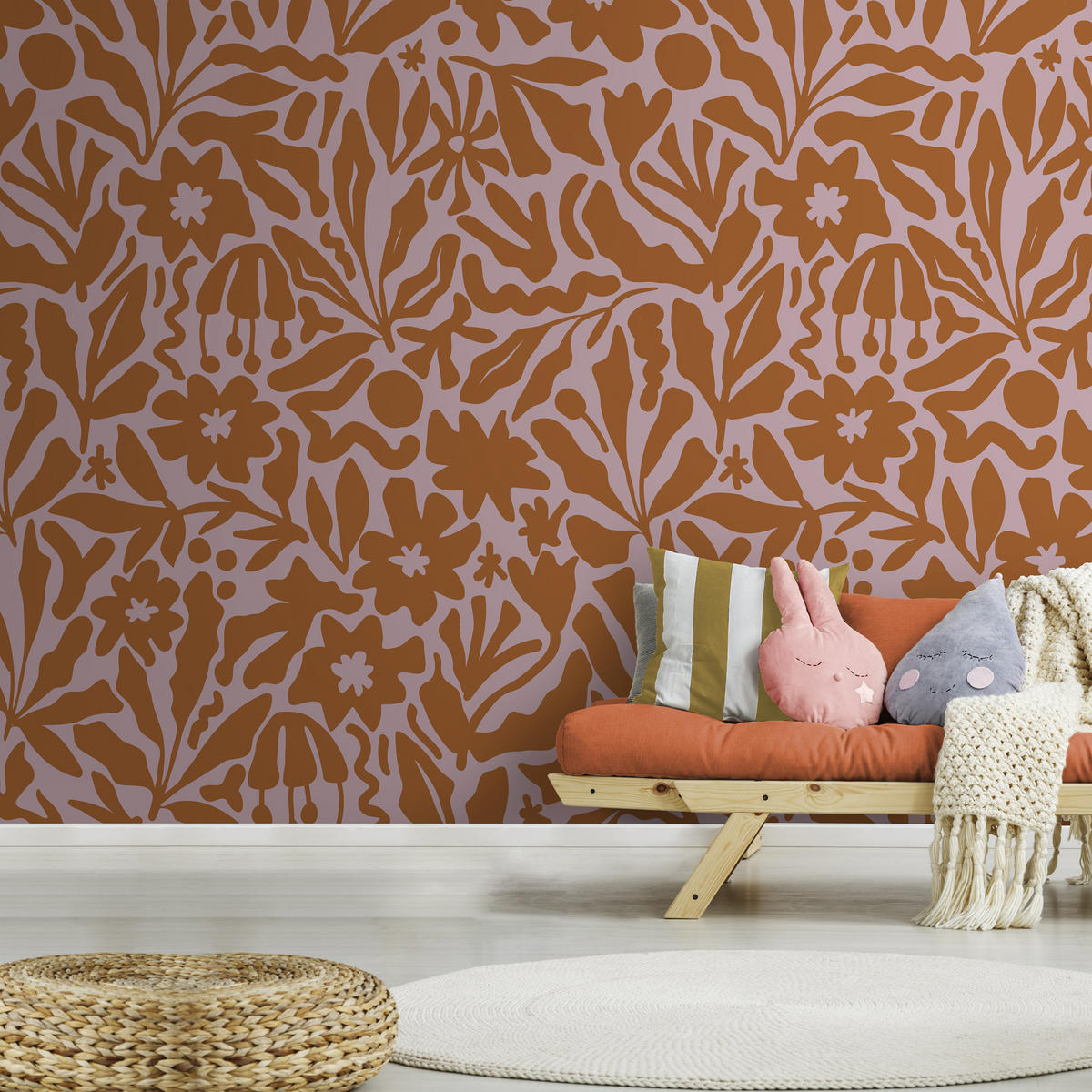 FOTOTAPETE Joy - Pink, Papier/Kunststoff (300/0.1cm) - Art for the Home