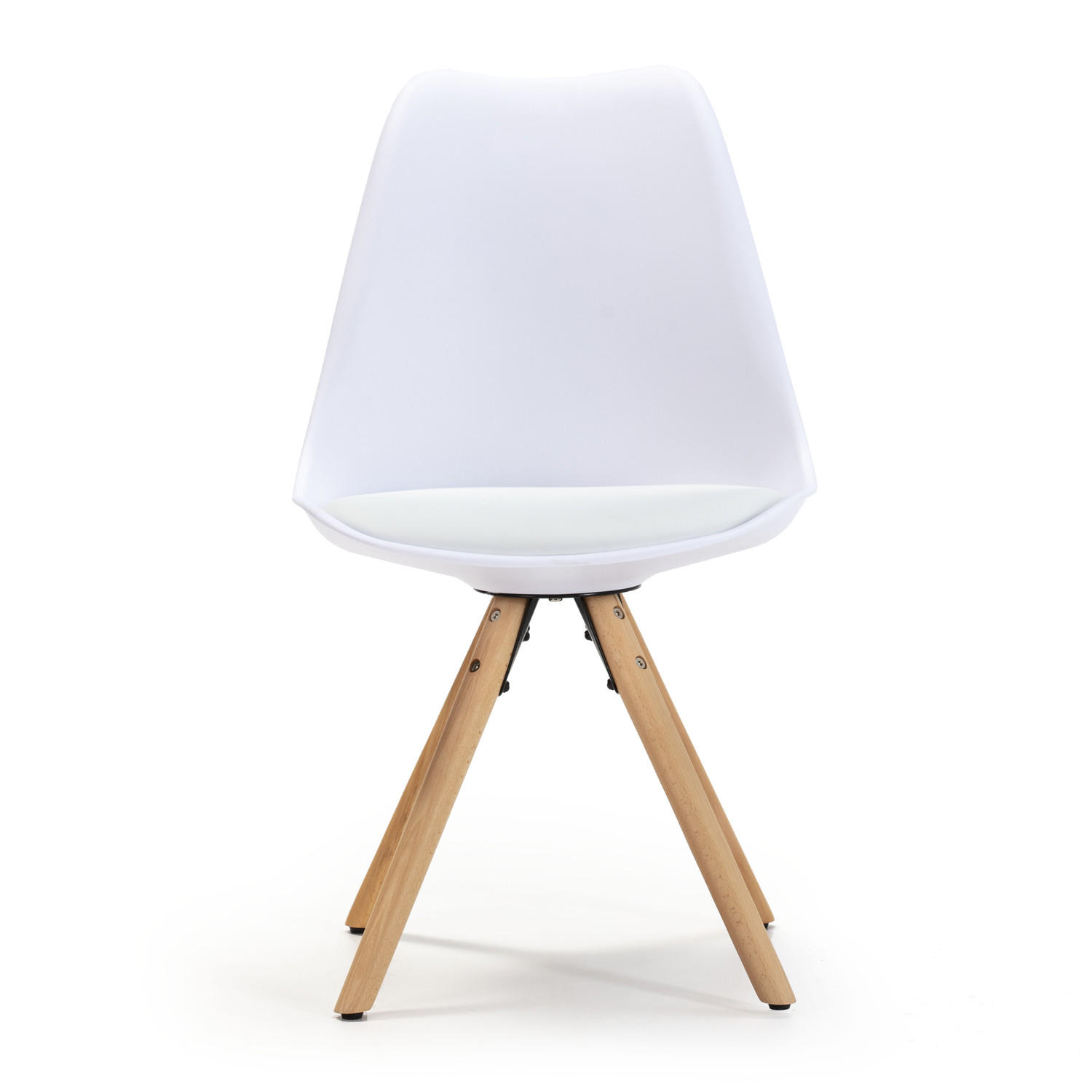 STUHL 2er-Set Jeff Weiß - Weiß, Holz/Kunststoff (49/84/54cm) - VS Venta-stock