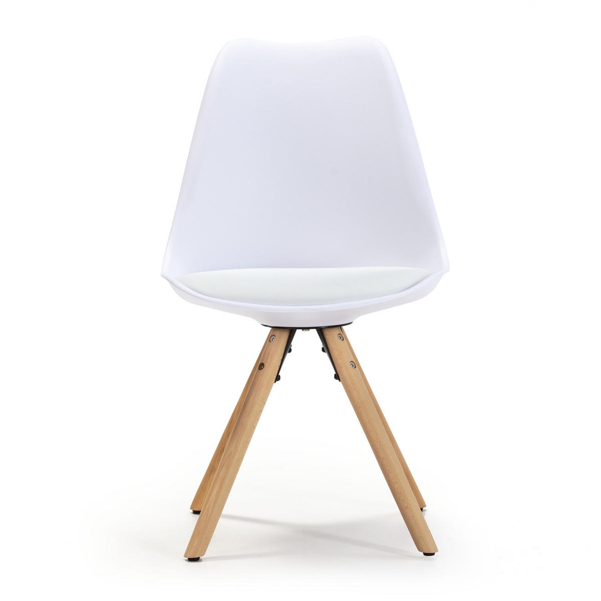 STUHL 2er-Set Jeff Weiß - Weiß, Holz/Kunststoff (49/84/54cm) - VS Venta-stock