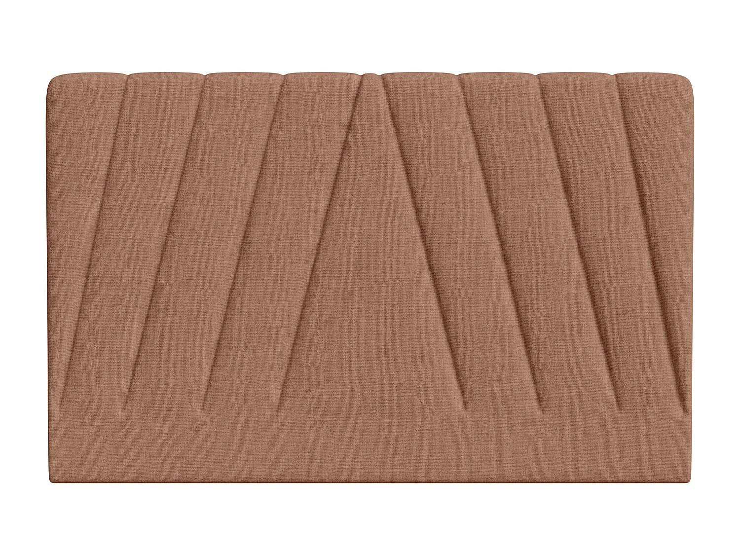 BETT-KOPFTEIL 190 cm - Stoff - Terracotta - LIDAMA - Braun, Textil (192/110/10cm) - Pascal Morabito