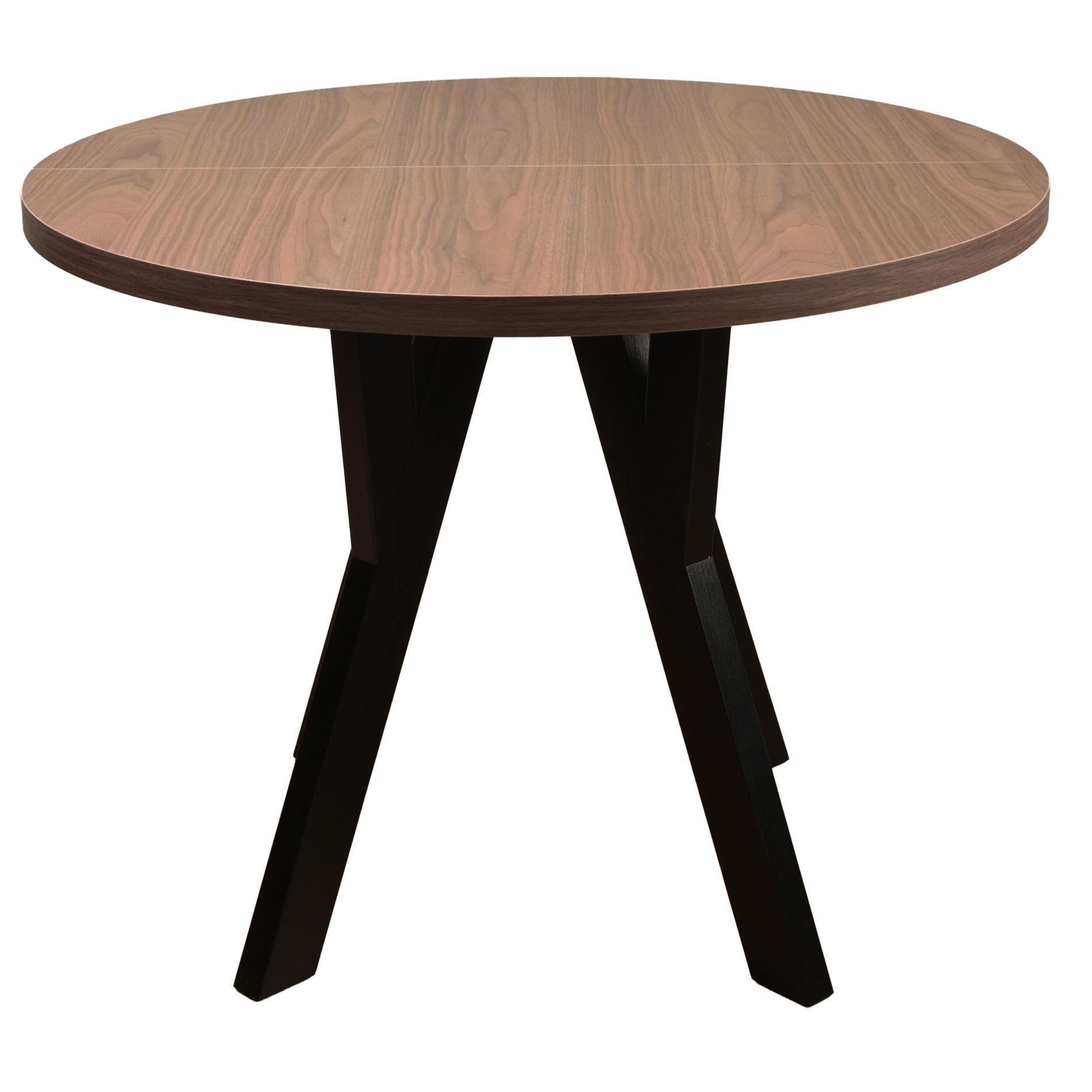 ESSTISCH Osenness ausziehbar Nussbaum/Schwarz, 100 x 180 x 100 cm - Nussbaumfarben/Schwarz, Holz/Holzwerkstoff (100/100/76.5cm) - Selsey
