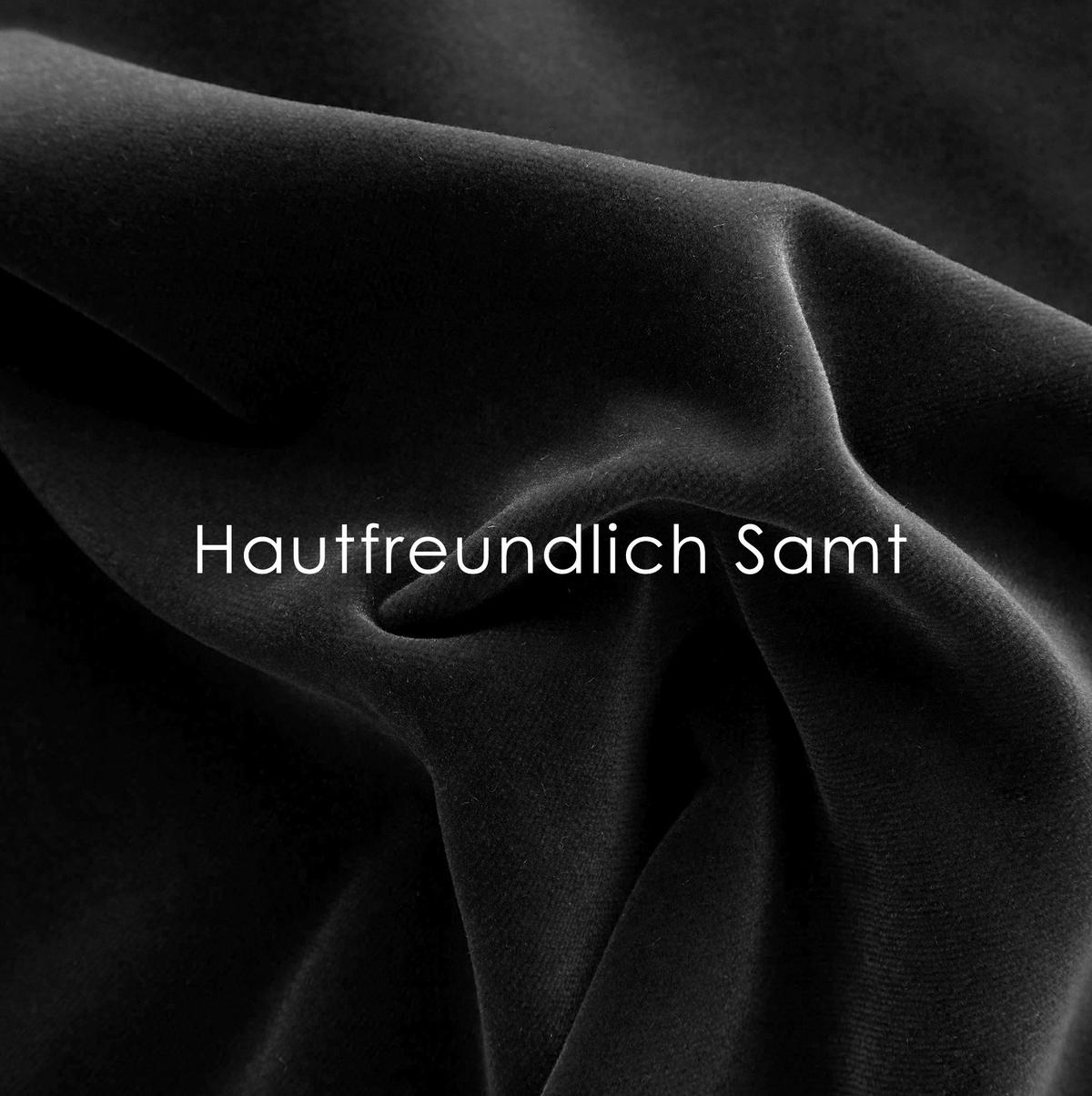 POLSTERBETT 140/200 cm Schwarz aus Samt mit Bettkasten - Schwarz, Textil (140/200cm) - OKMYHOME