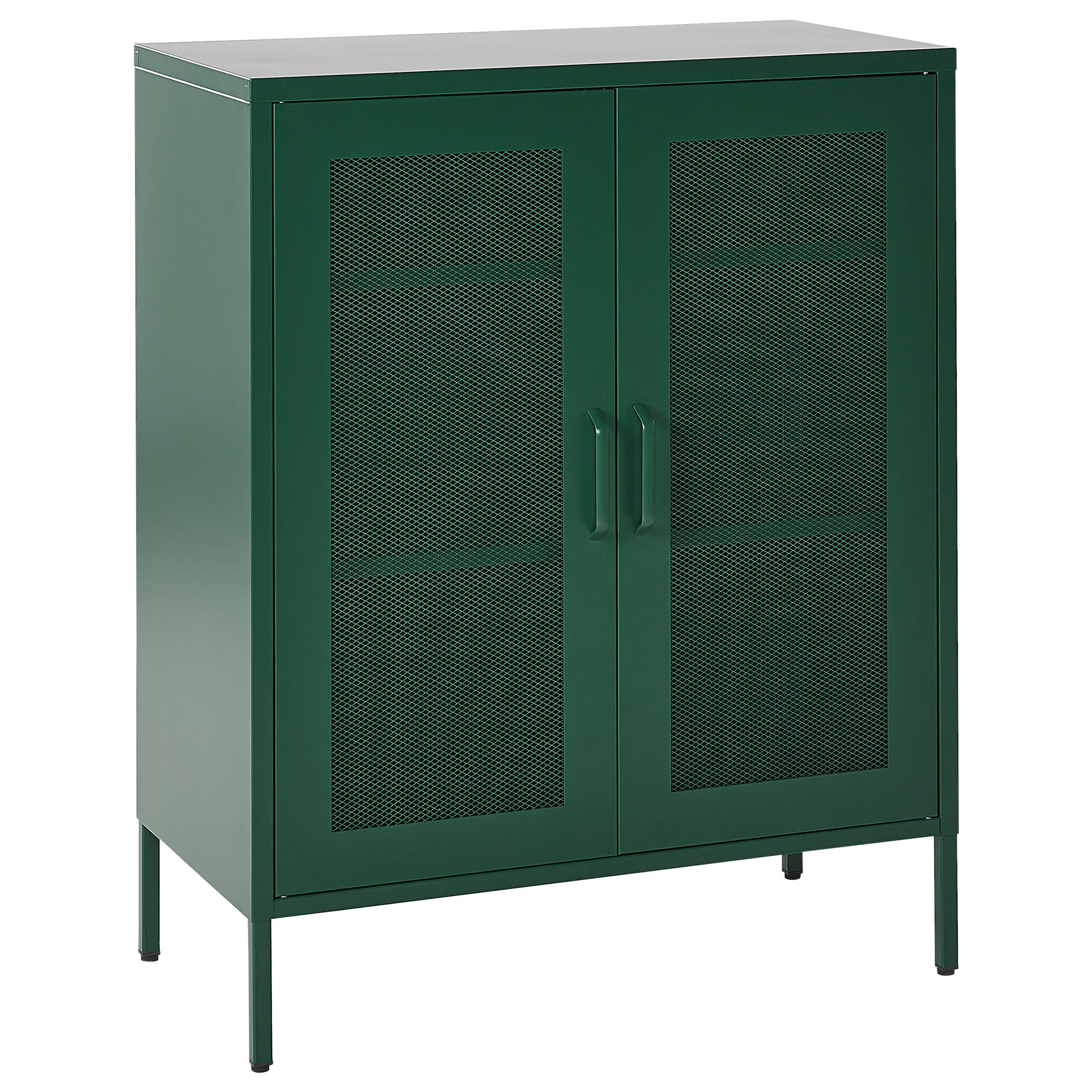 SCHRANK Grün Wakatipu - Grün, Metall (80/102/40cm) - Beliani