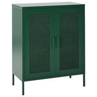 SCHRANK Grün Wakatipu - Grün, Metall (80/102/40cm) - Beliani