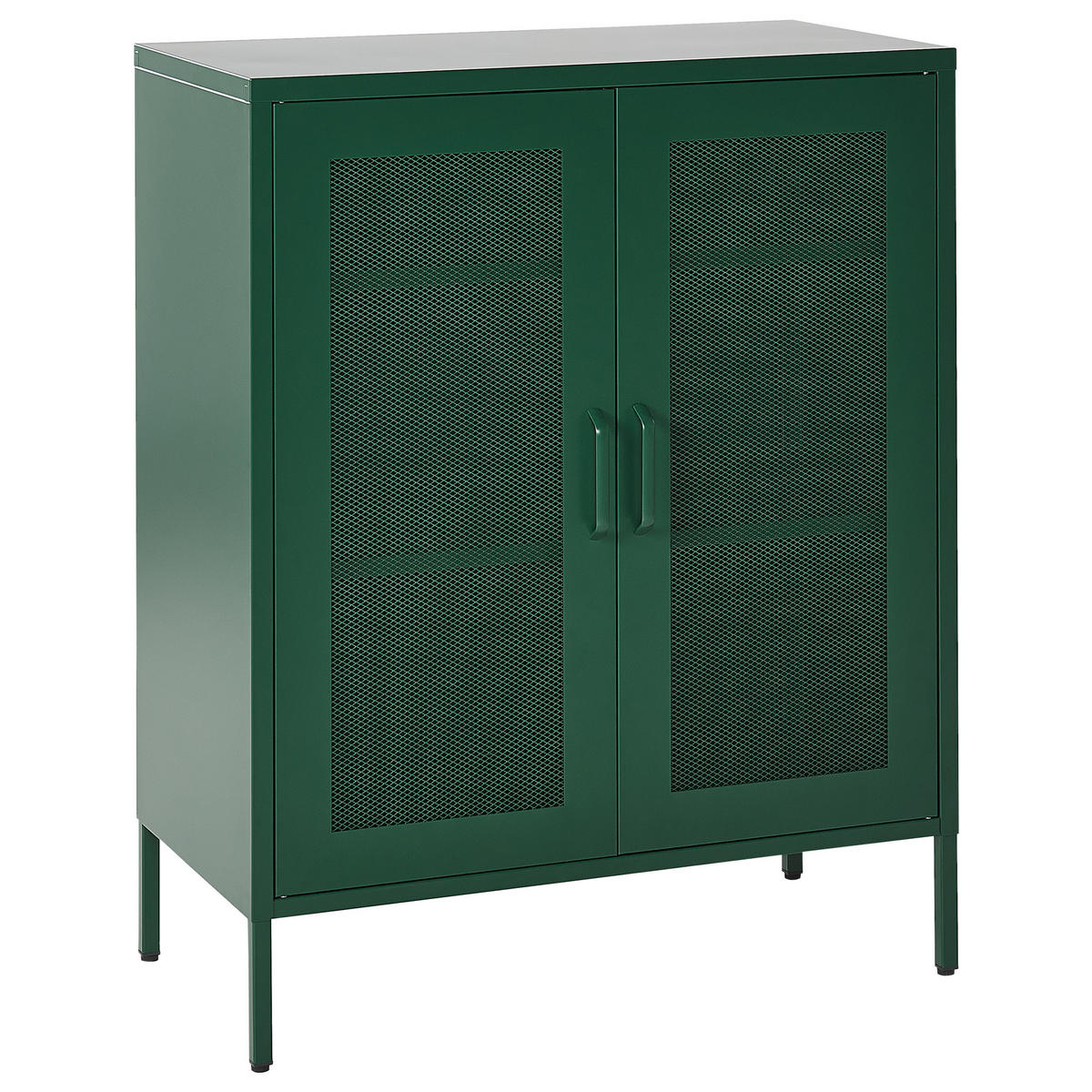 SCHRANK Grün Wakatipu - Grün, Metall (80/102/40cm) - Beliani