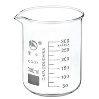 MESSBECHER 300ml Borosilikatglas mit Skala - Transparent, Glas (0.3L)