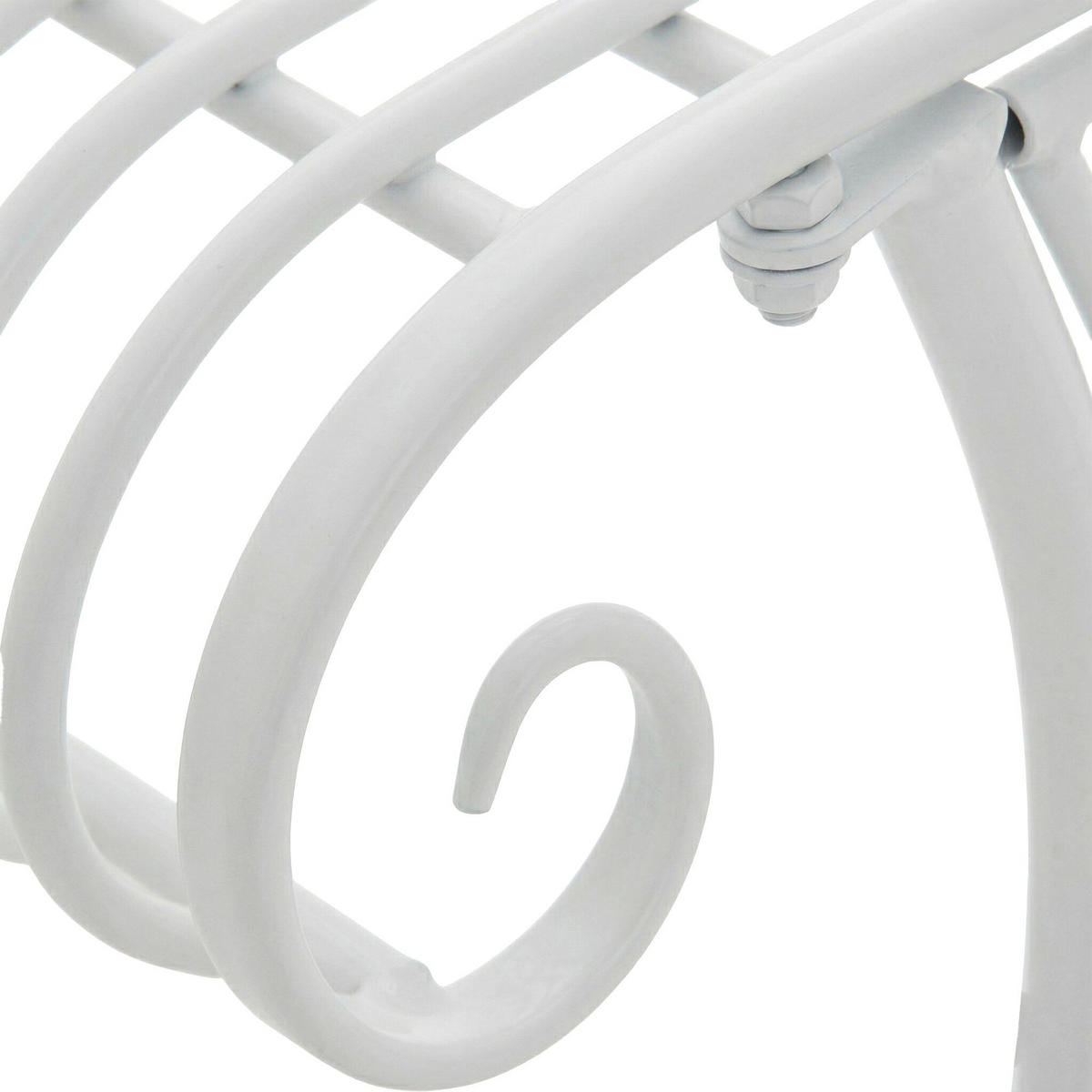 GARTENLIEGE Metall Weiß - Weiß, Metall (156/78/46cm) - CLP