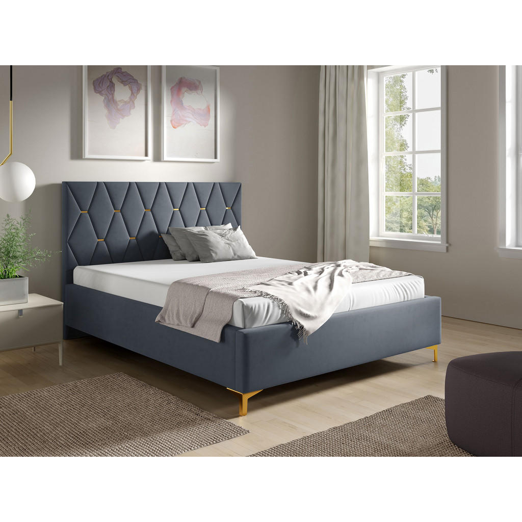 Thumbnail - Mirjan24 Polsterbett, Greige, Textil, Rechteckig, 180x200 cm, Schlafzimmer, Betten, Polsterbetten