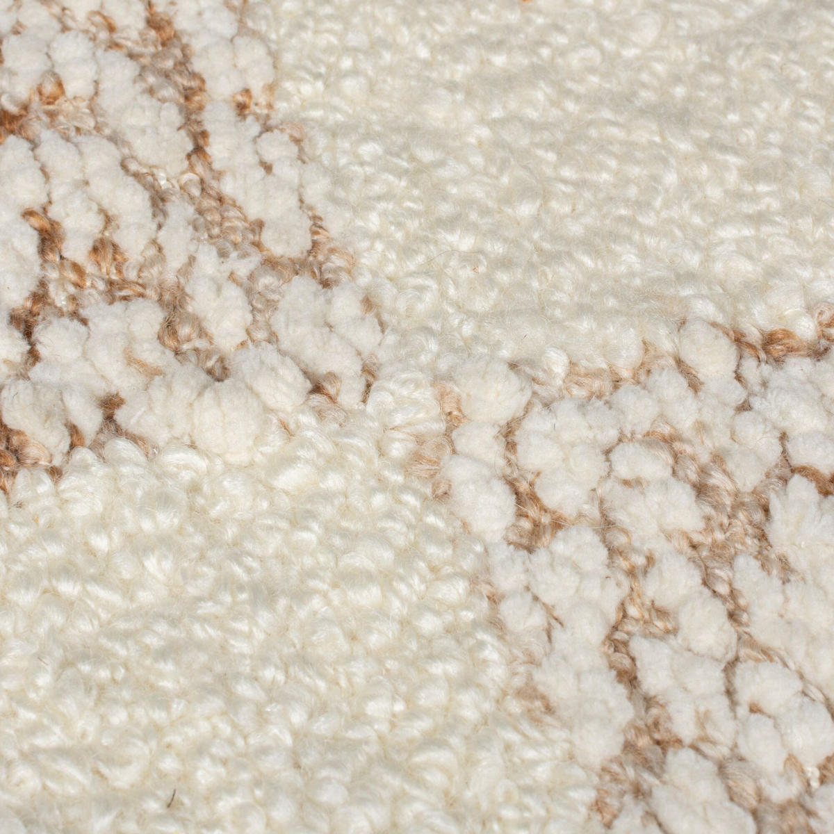 TEPPICH Kurzflor Karo Muster, Geometrisch, Wohnzimmer Beige-Natur Rechteckig 160x230 - Beige, Textil (230/160cm) - KADIMA DESIGN