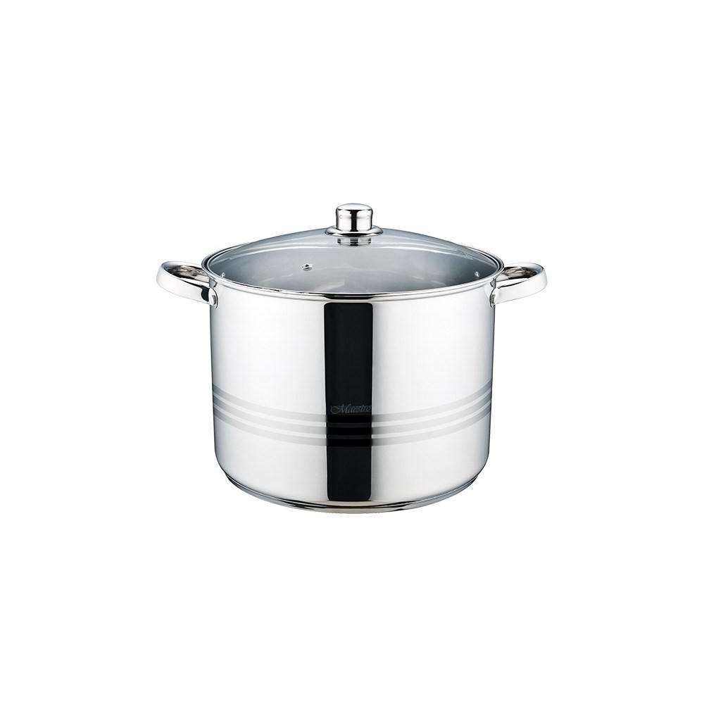 TOPF Silber 40/30/23.5 cm MR351716 - Silberfarben, Metall (30cm) - Maestro 