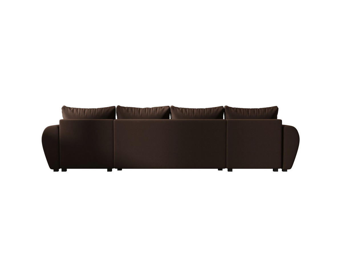 WOHNLANDSCHAFT MOLISA U Cosmic 800 mit Schlaffunktion - Braun, Textil (303/82/208cm) - Bedante