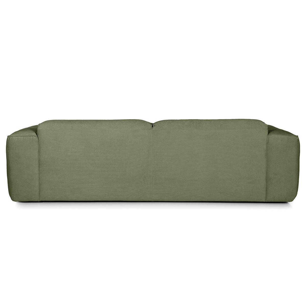 3-SITZER SOFA - Dunkelgrün/Schwarz, Kunststoff/Textil (251/71/102cm) - home24