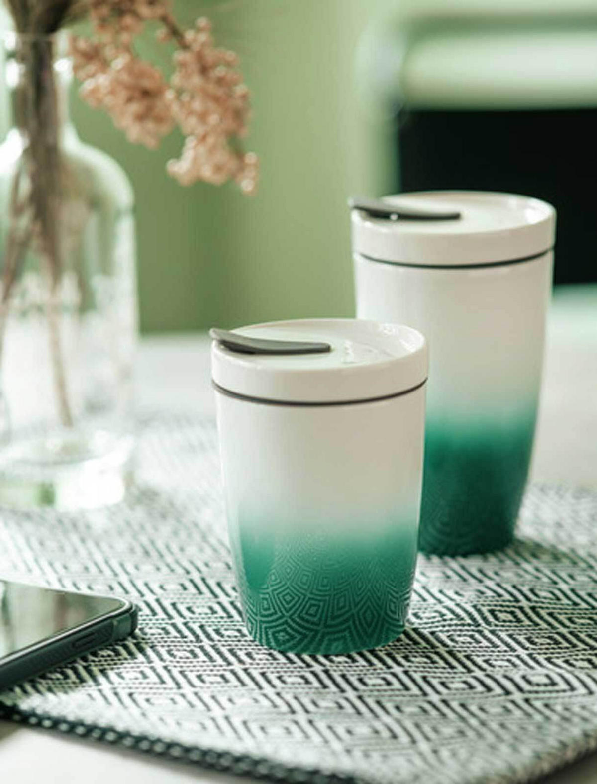 KAFFEEBECHER S Coffee To Go Green 290 ml - Grün, Keramik (0.29L) - like.Villeroy & Boch
