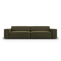 SOFA Jodie aus Samt grün 3 Sitzplätze - Grün, Textil (102/70/204cm) - Micadoni