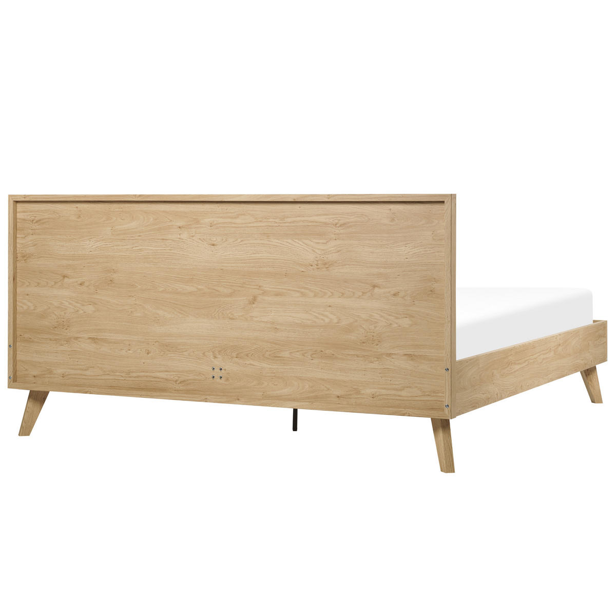 BETT 180/200cm Heller Holzfarbton Monpazier - Hellbraun, Naturmaterialien (180/200cm) - Beliani