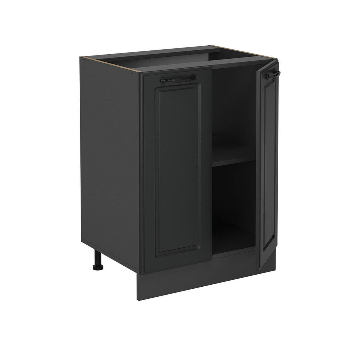 KÜCHENUNTERSCHRANK R-Line Anthrazit Landhaus 60 cm AP Marmor - Anthrazit, Holzwerkstoff (60/81.6/46cm) - Vicco