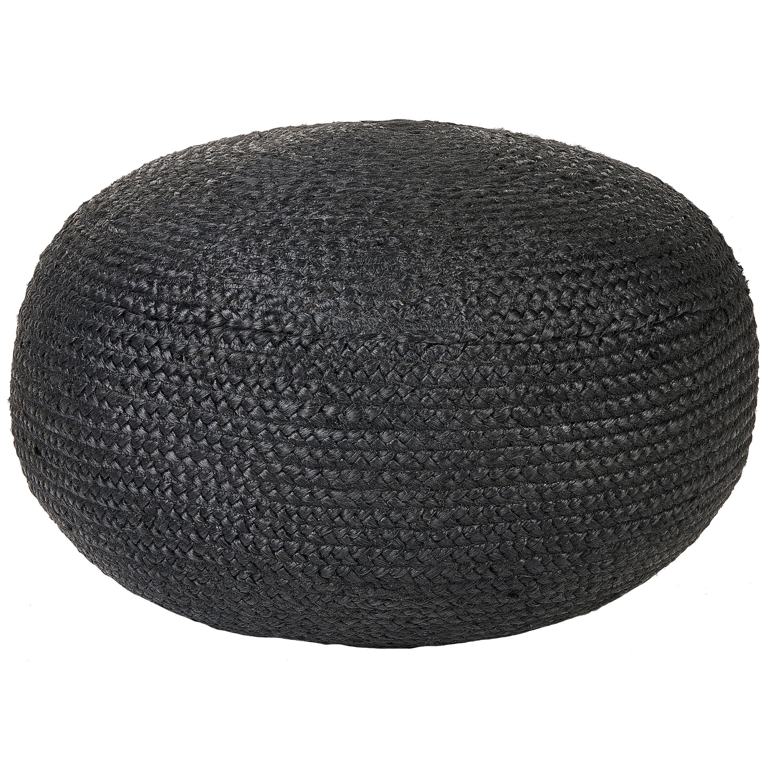 POUF Dukki 60/60/30 cm - Naturfarben, Naturmaterialien (60/30/60cm) - Beliani