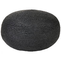 POUF Dukki 60/60/30 cm - Naturfarben, Naturmaterialien (60/30/60cm) - Beliani