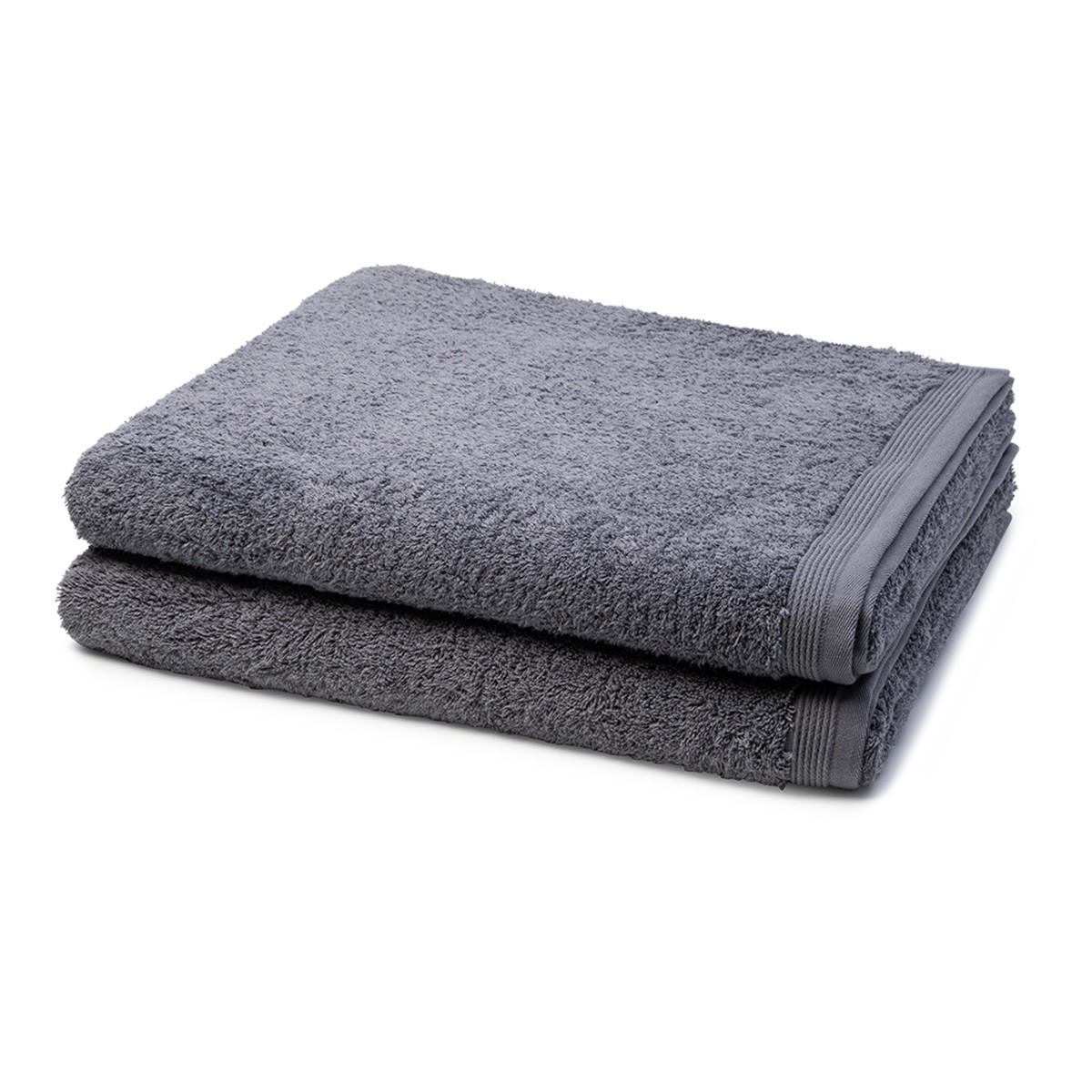 DUSCHTUCH Superwuschel 2er-Set - Grau, Textil (80/150cm) - MÖVE