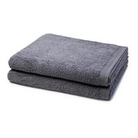 DUSCHTUCH Superwuschel 2er-Set - Grau, Textil (80/150cm) - MÖVE