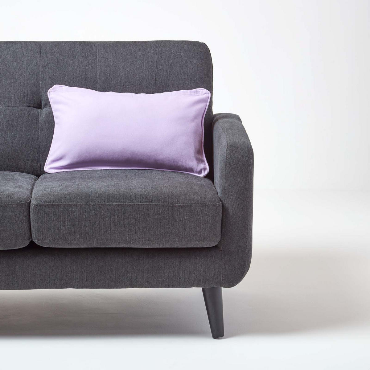 KISSENHÜLLE flieder 30/50 cm, 100% Baumwolle - Flieder, Textil (30/50cm) - Homescapes