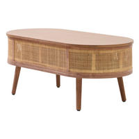 COUCHTISCH Rund Braun 100 x 48 x 41 cm - Braun, Holz (48/100/41cm) - Nordlys