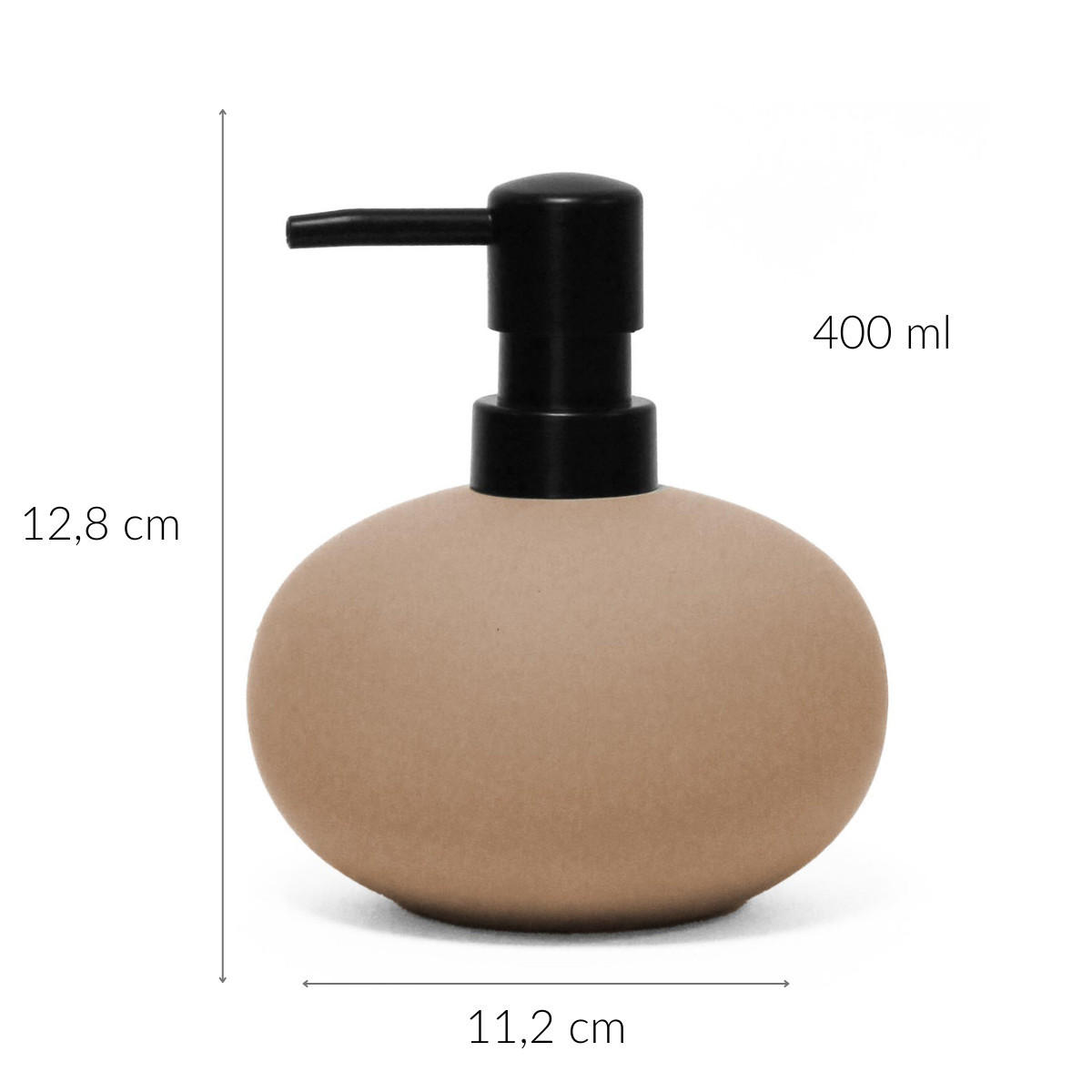 SEIFENSPENDER Mambo 400 ml - Beige, Keramik (11.2/12.8/11.2cm) - Douceur d´intérieur