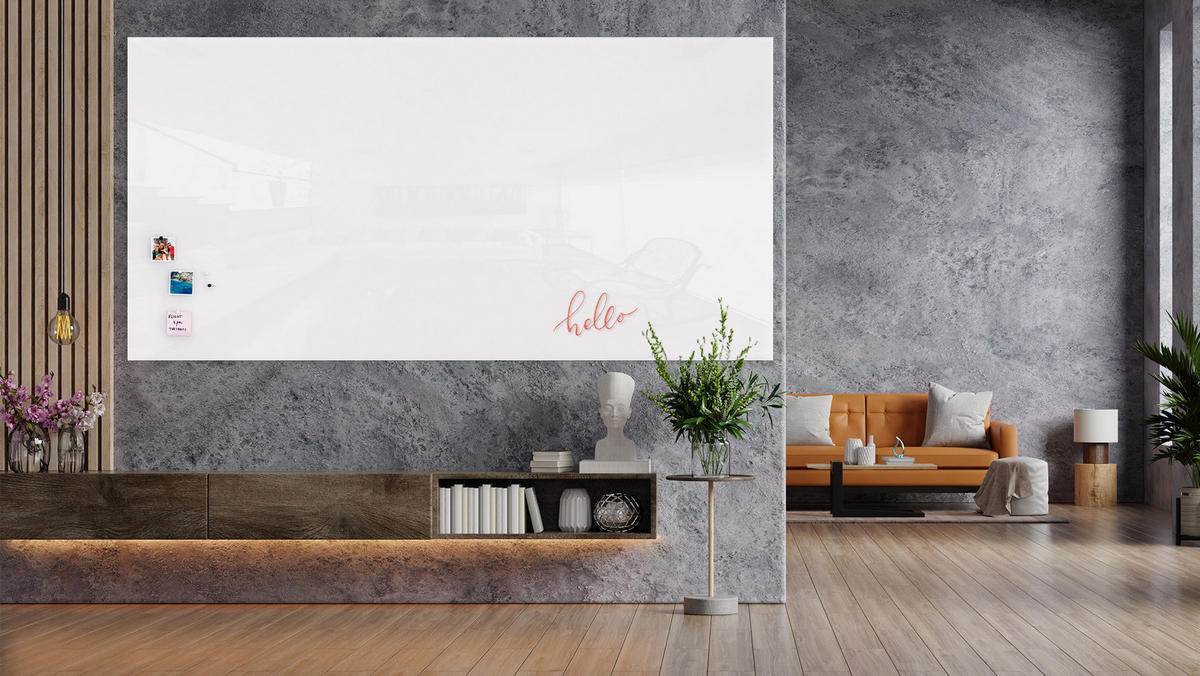 GLASBOARD - Premium SUPERWHITE Perlweiß 240x120 cm - Weiß, Glas (240/120/0.7cm) - ALLboards