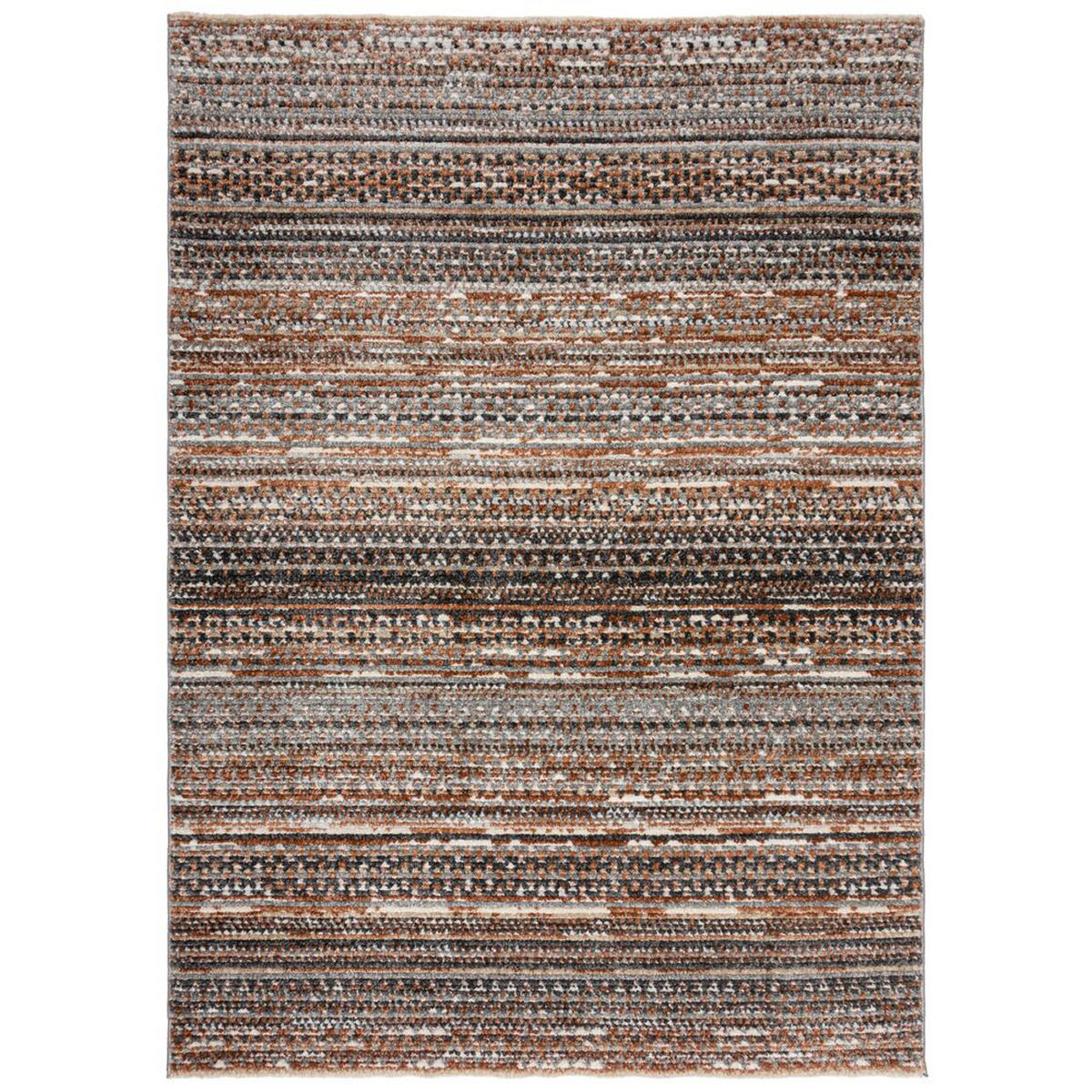 TEPPICH Streifen-Design, strapazierfähig PERRAN, Orange 120x160 cm - Orange, Textil (120/160cm) - KADIMA DESIGN
