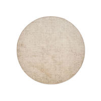 VINTAGE-TEPPICH Miray waschbar ø 160 cm rund - Beige/Creme, Kunststoff (160/160cm) - benuta Nest