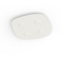 DECKENLEUCHTE River Free X4 - Weiß, Metall (55/55/4cm) - Lumicom