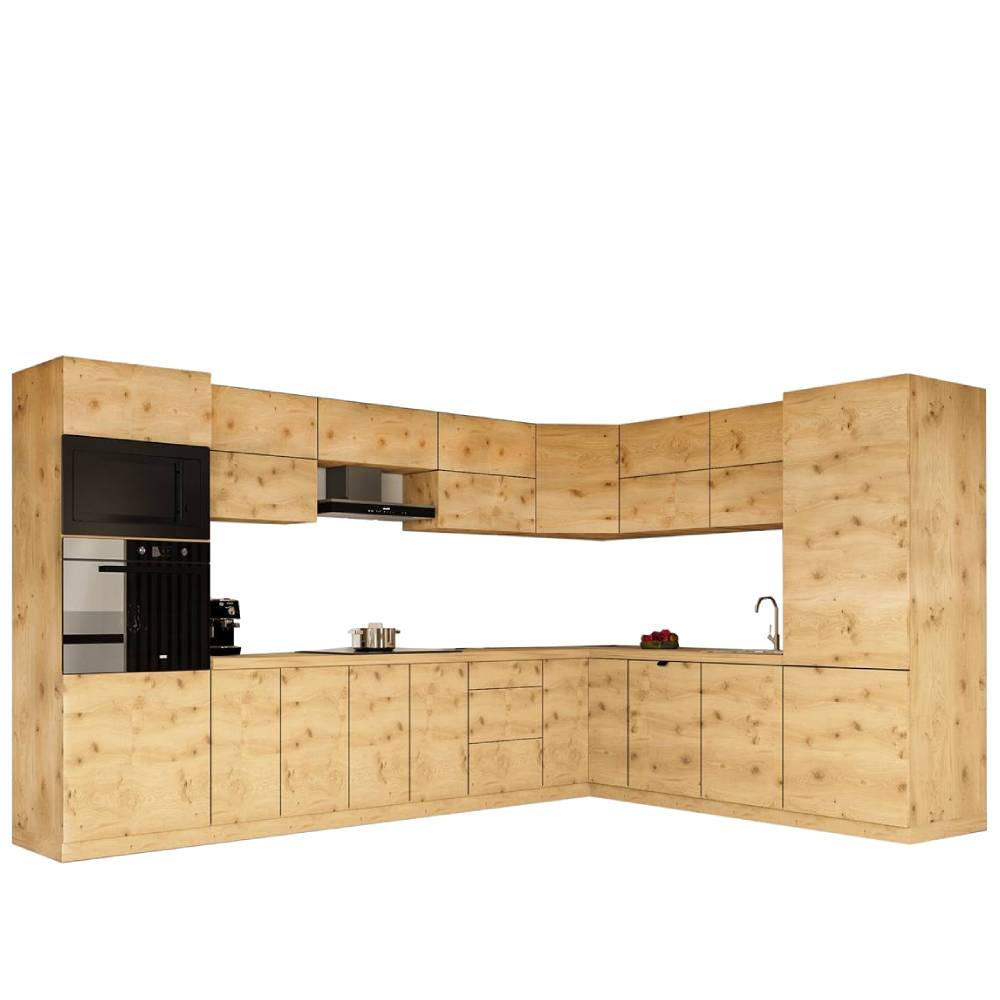 WINKELKÜCHE 360cm x 260cm- Langen KL11-M360 - in Artisan Eiche - Eiche Artisan, Holz (620/212/58cm)