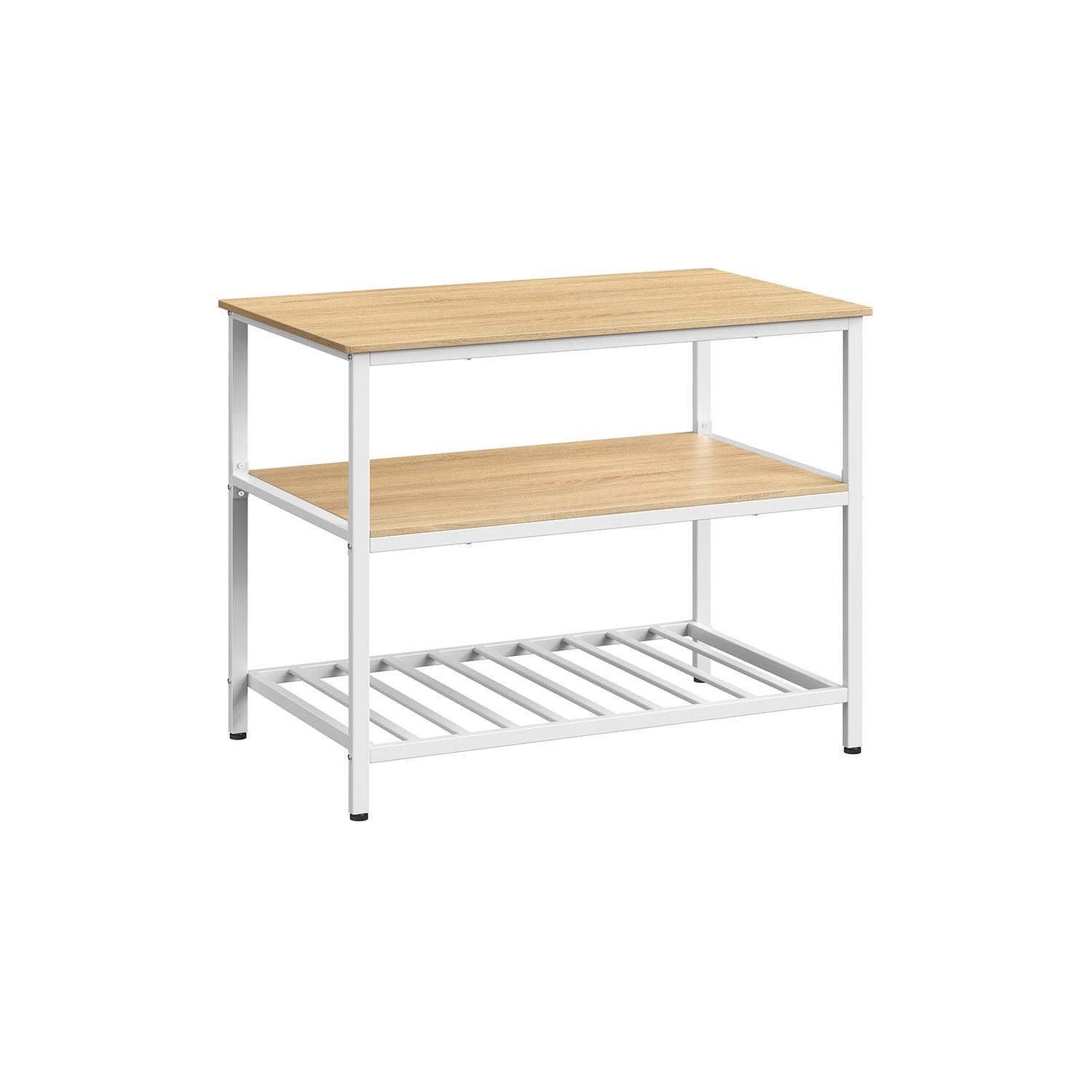 KÜCHENREGAL TALLINN - Weiß, Metall (100/90/60cm) - Hansiro