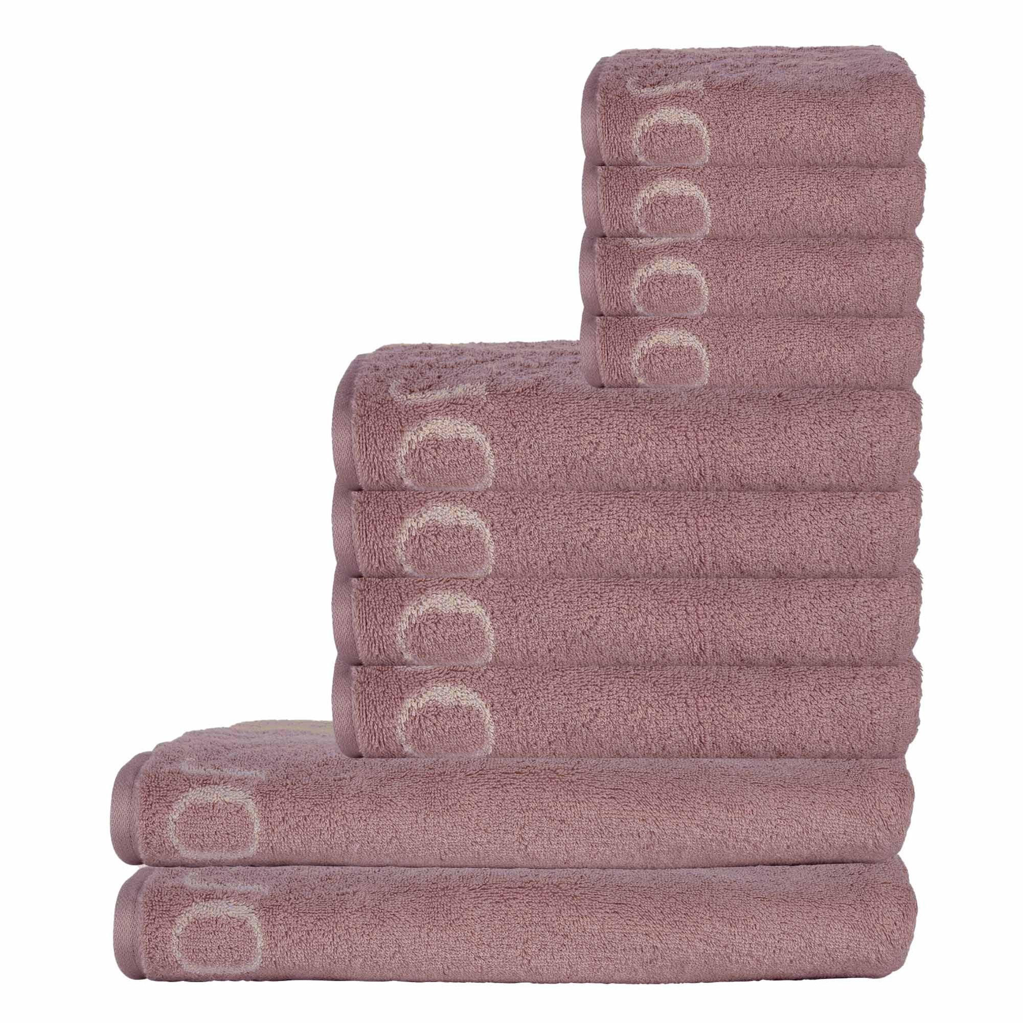 HANDTUCH Unisex Classic Rosa Baumwolle 10er Pack - Roségold, Textil (200/135cm) - Joop!