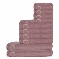 HANDTUCH Unisex Classic Rosa Baumwolle 10er Pack - Roségold, Textil (200/135cm) - Joop!
