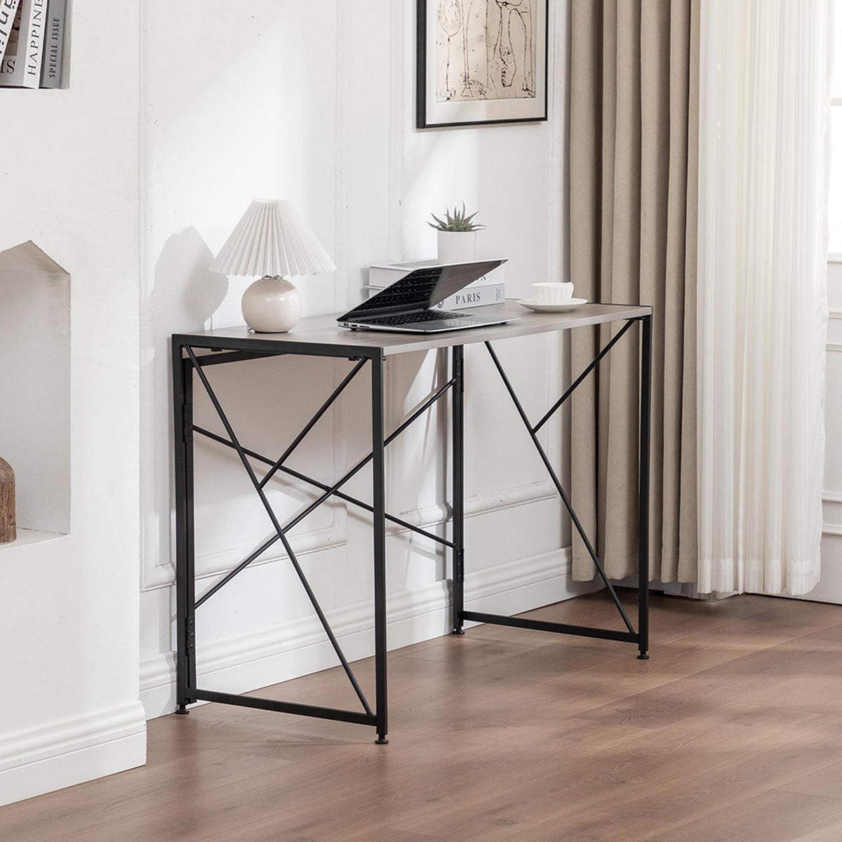 SCHREIBTISCH 99x50x75cm- Natürliche Farbe - Naturfarben, Holz/Metall (99/50/75cm) - KOMHTOM