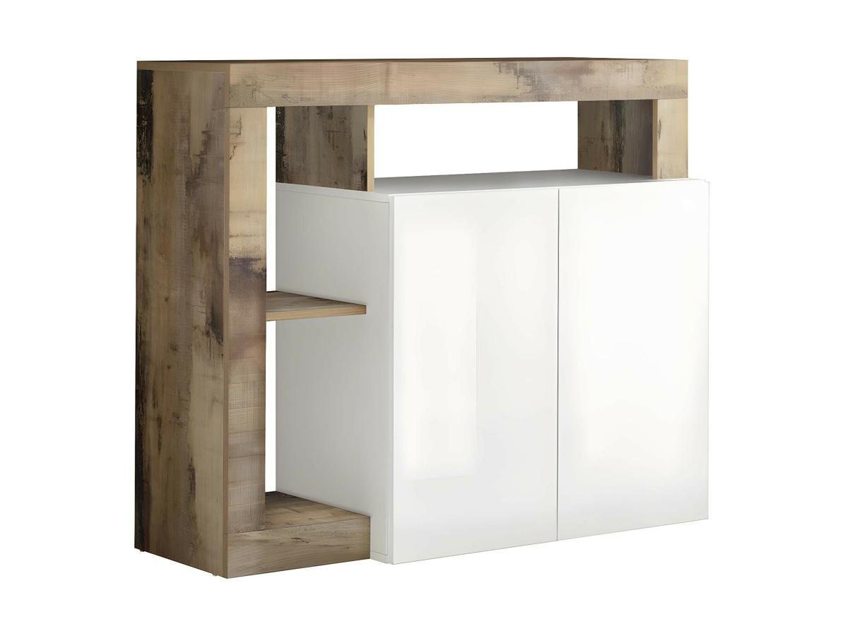 SIDEBOARD 2 Türen Frankfurt - L108 cm - Naturfarben, Holz (42/93/108cm) - Vente-Unique