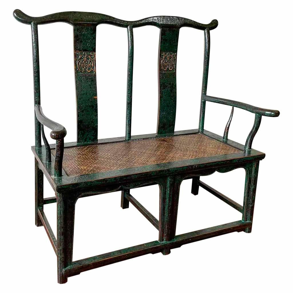 BANK aus Holz, braun, 116x60x119cm - Grün, Holz (116/119/60cm) - Wanderlust