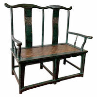 BANK aus Holz, braun, 116x60x119cm - Grün, Holz (116/119/60cm) - Wanderlust