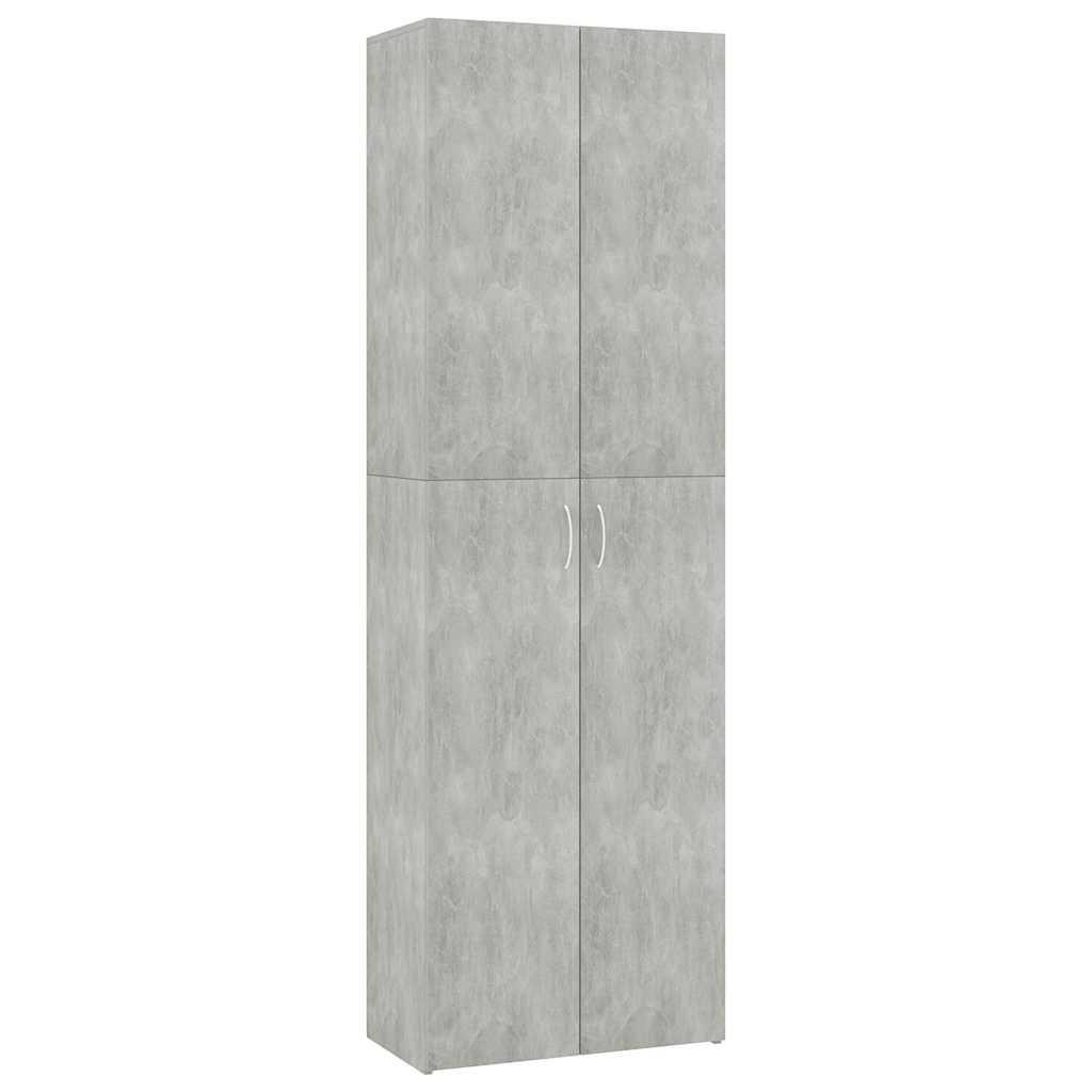 BÜROSCHRANK Betongrau 60/32/190 Cm Holzwerkstoff - Grau, Holzwerkstoff (32/190/60cm) - vidaXL