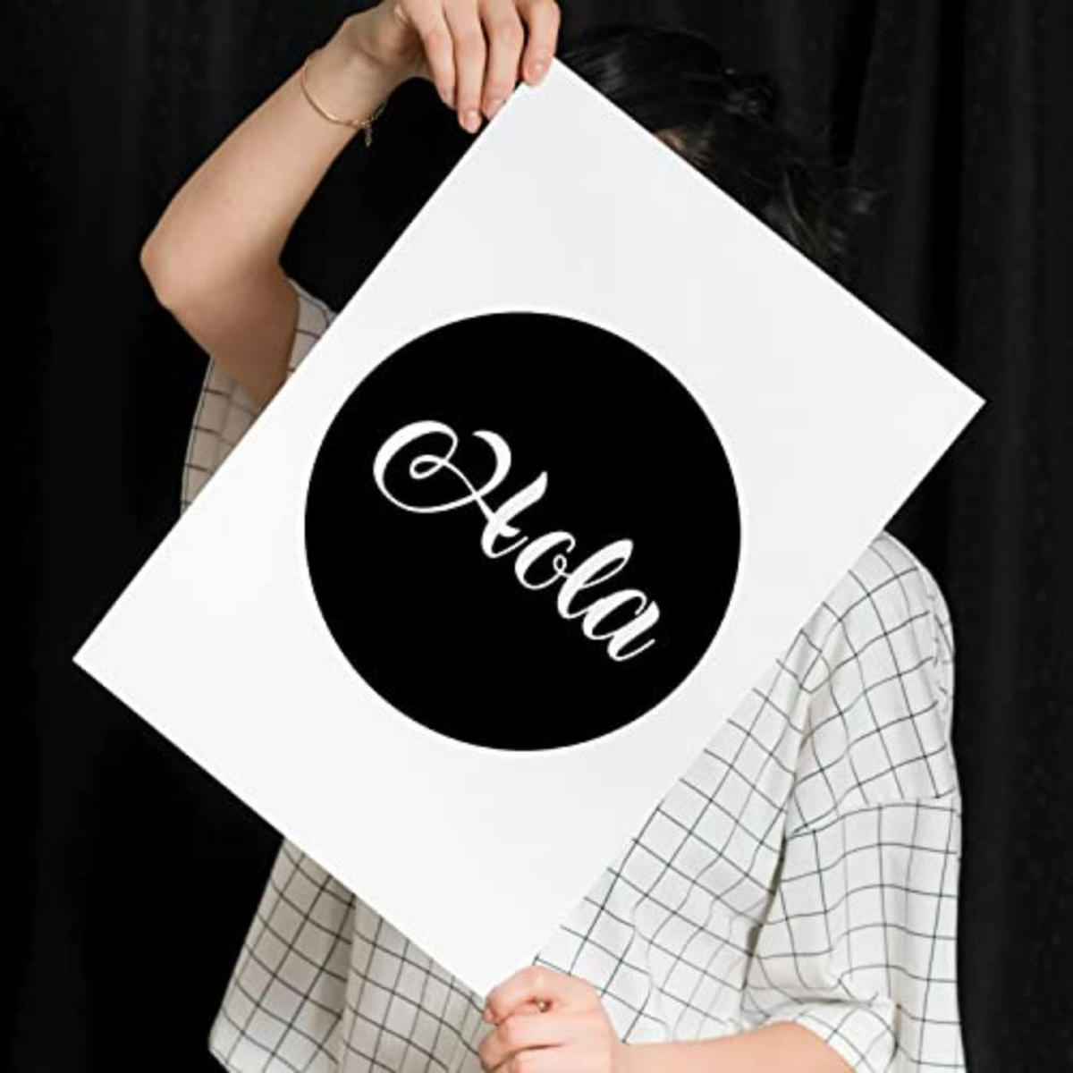 POSTER Set mit 4 Hallo TypografieStil A3 Rahmenlos - Klar, Papier (29.7/3cm) - Nacnic