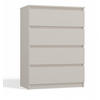 KOMMODE 4 SCHUBLADEN M4 - BEIGE - Beige, Holzwerkstoff (70/97/40cm) - CDF